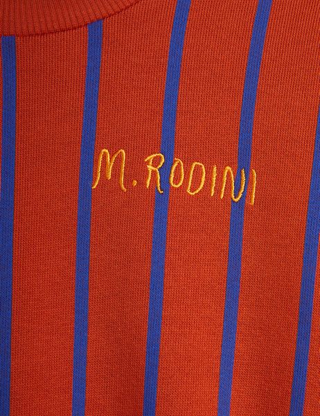 Vertical stripe sweatshirt