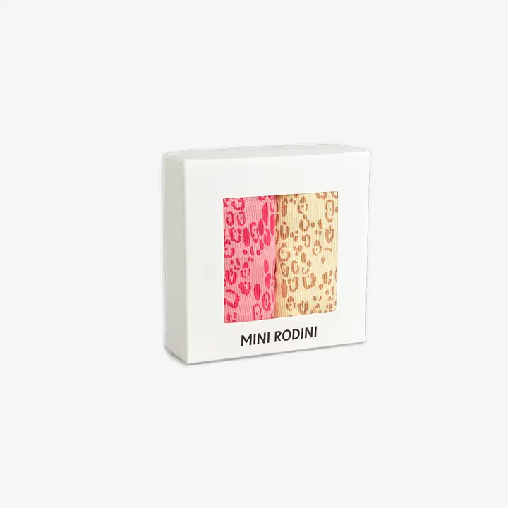 Mini leopard 2-pack long sleeved body