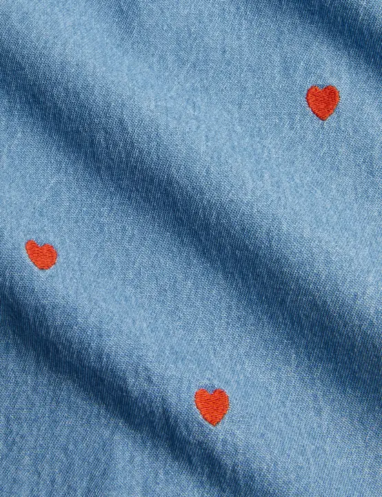 Mini hearts woven trousers