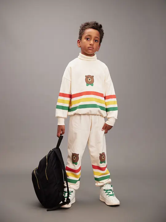 Bear stripe sweatpants