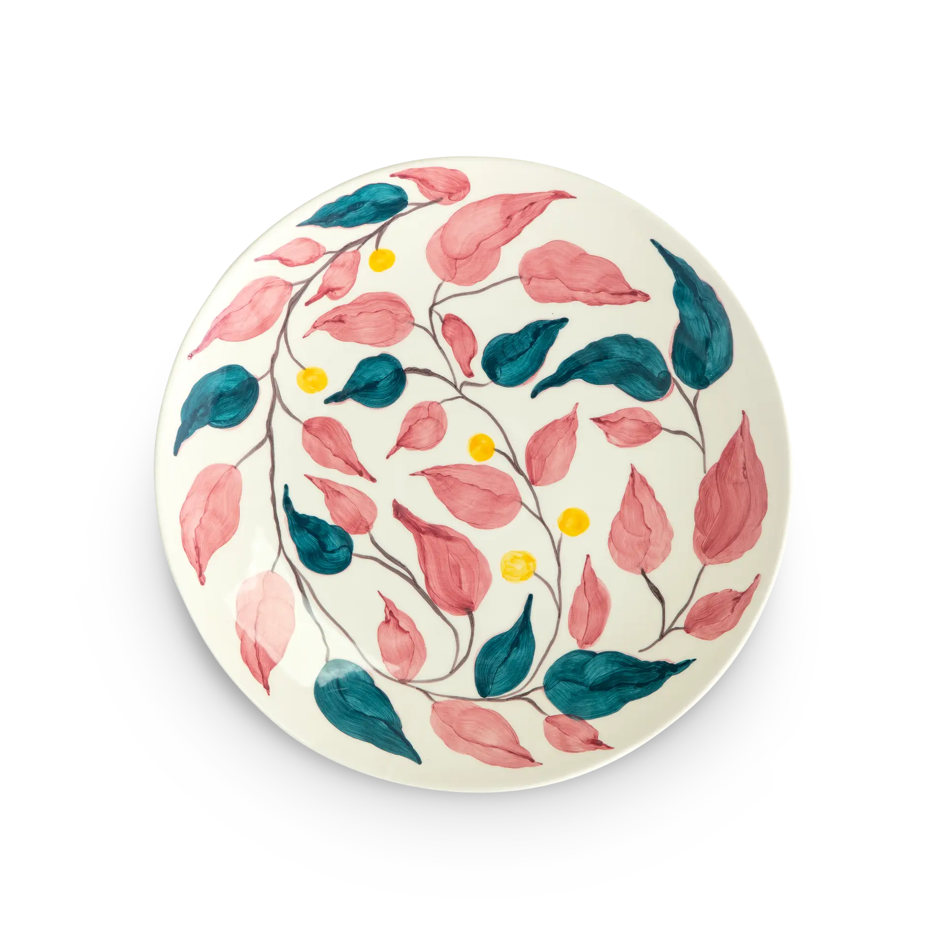 Flowers Fat Leaves Pink