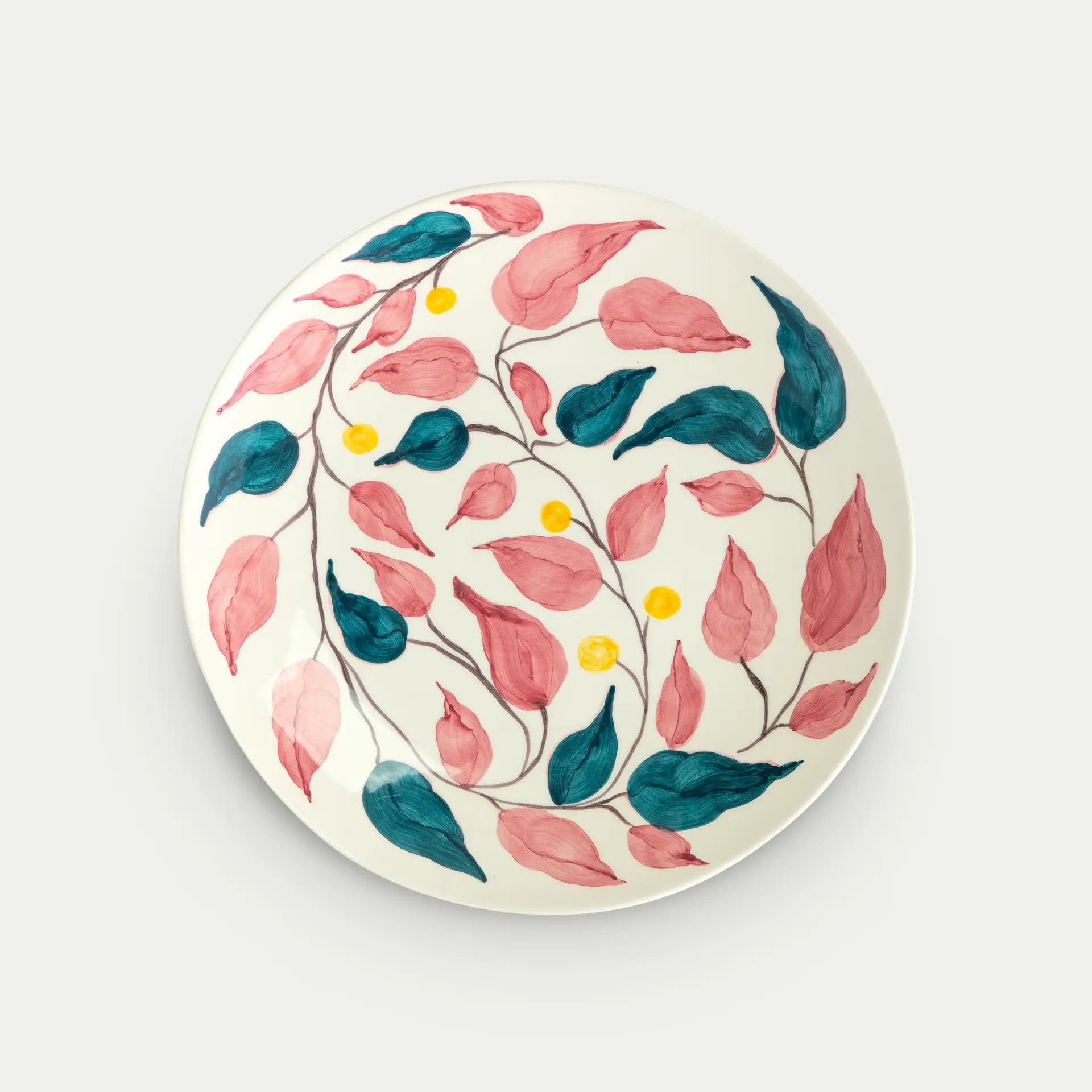 Flowers Fat Leaves Pink