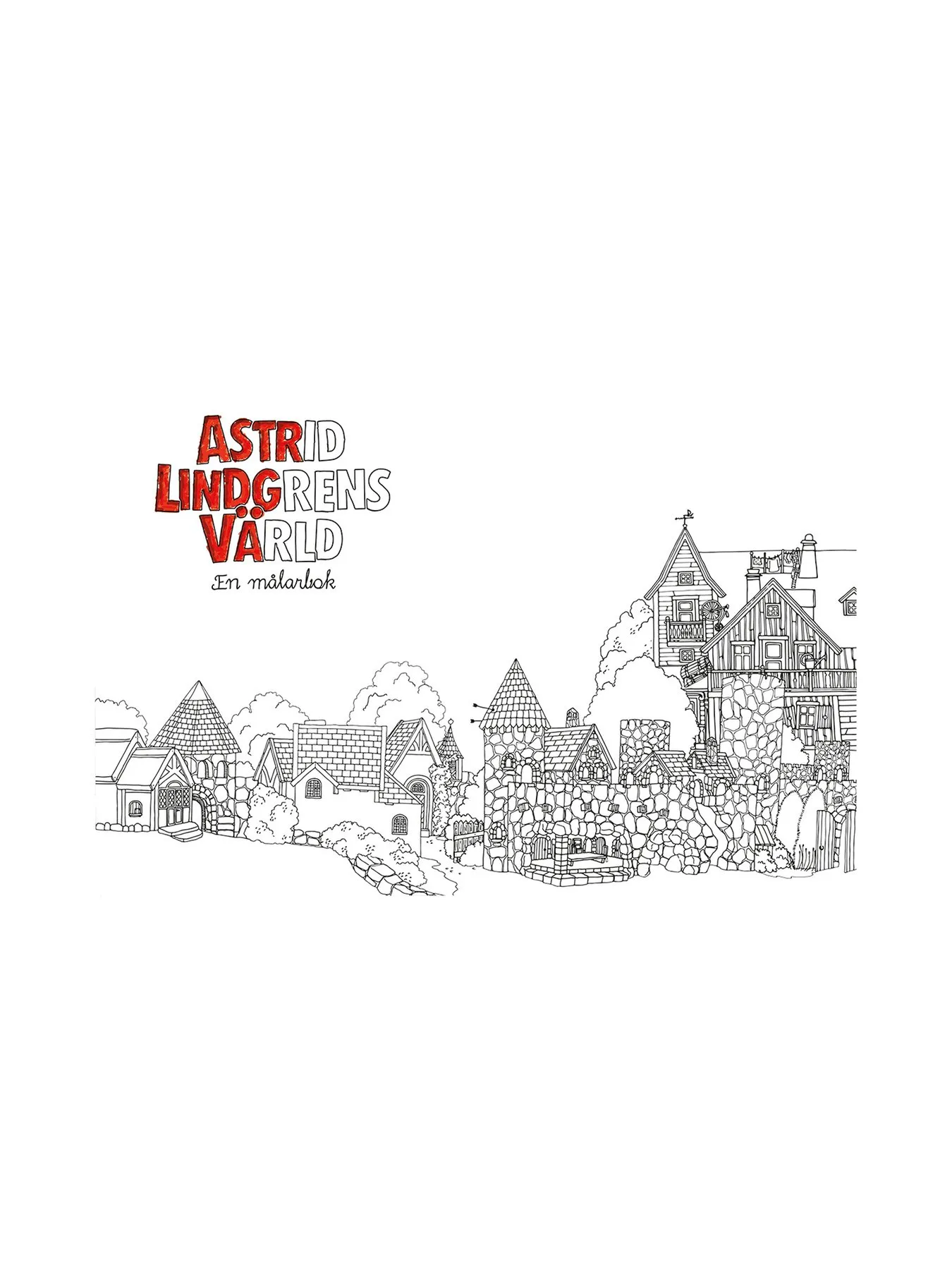 Målarbok -  Astrid Lindgrens Värld