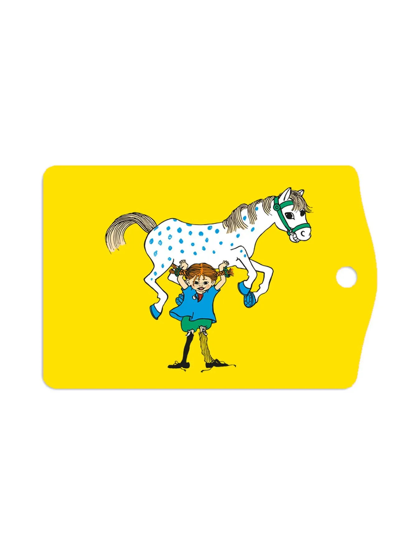 Cutting Board Pippi & The Horse Yellow