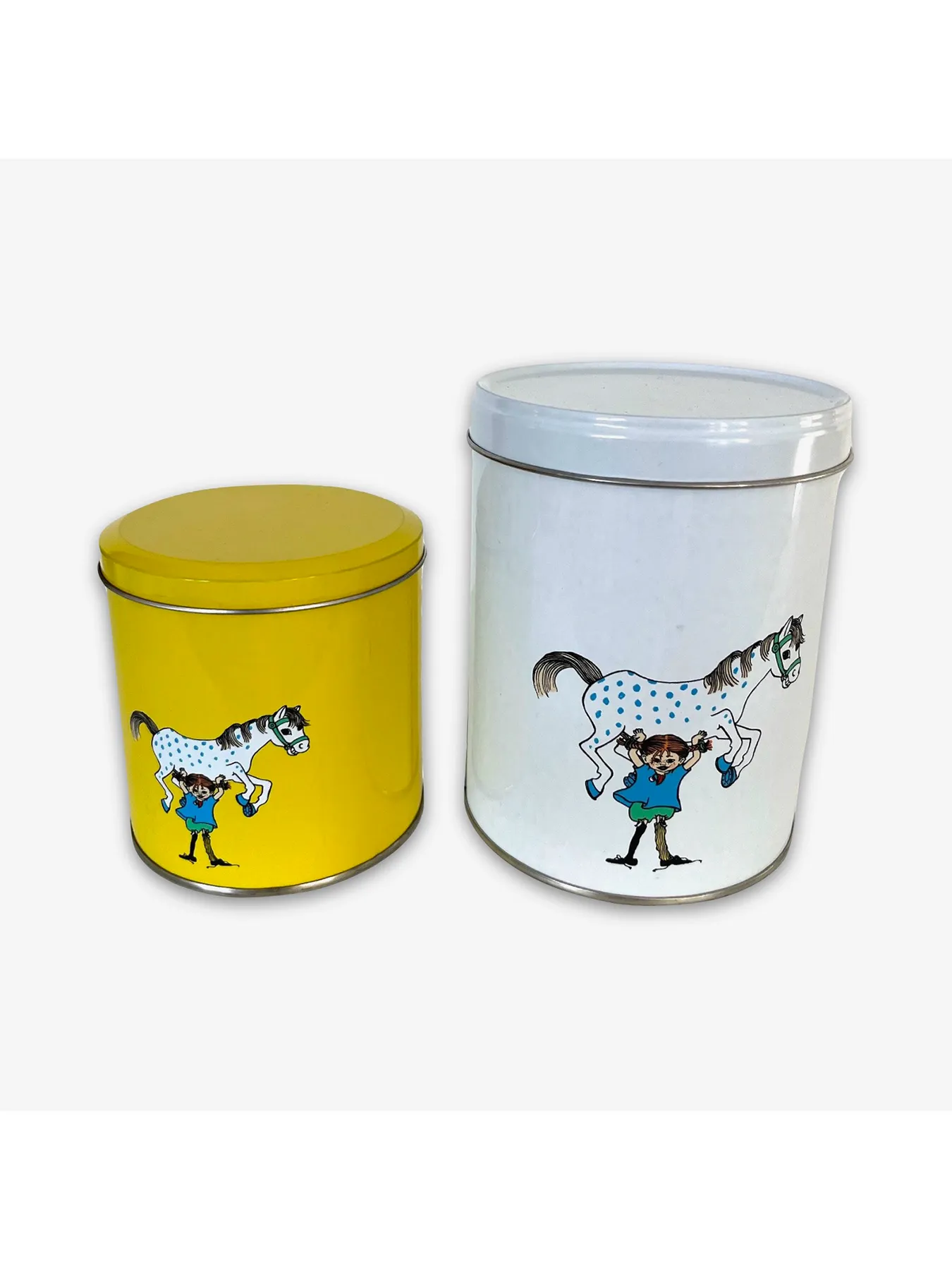 2-Pack Canister Set Pippi Lifts The Horse