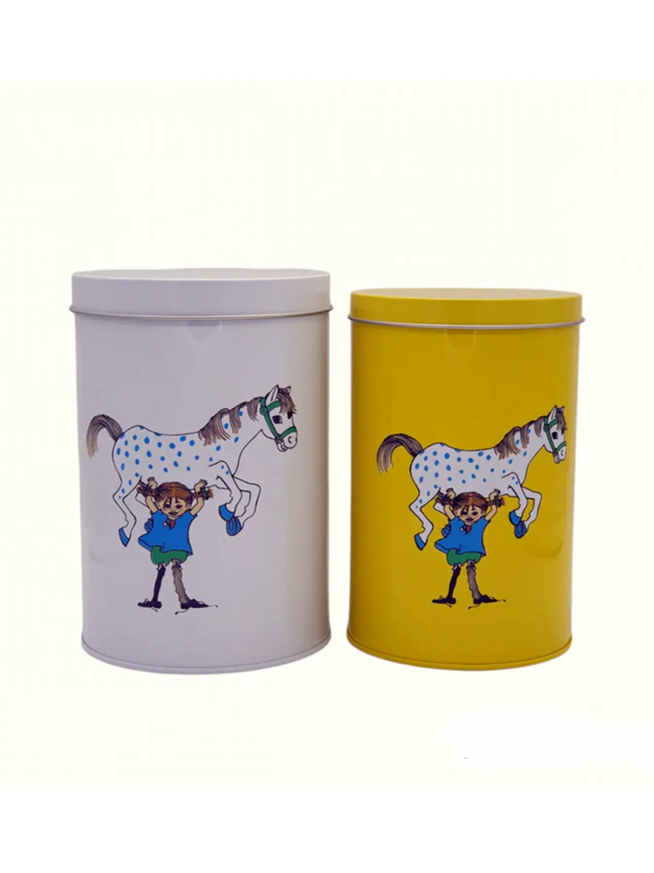 2-Pack Canister Set Pippi Lifts The Horse