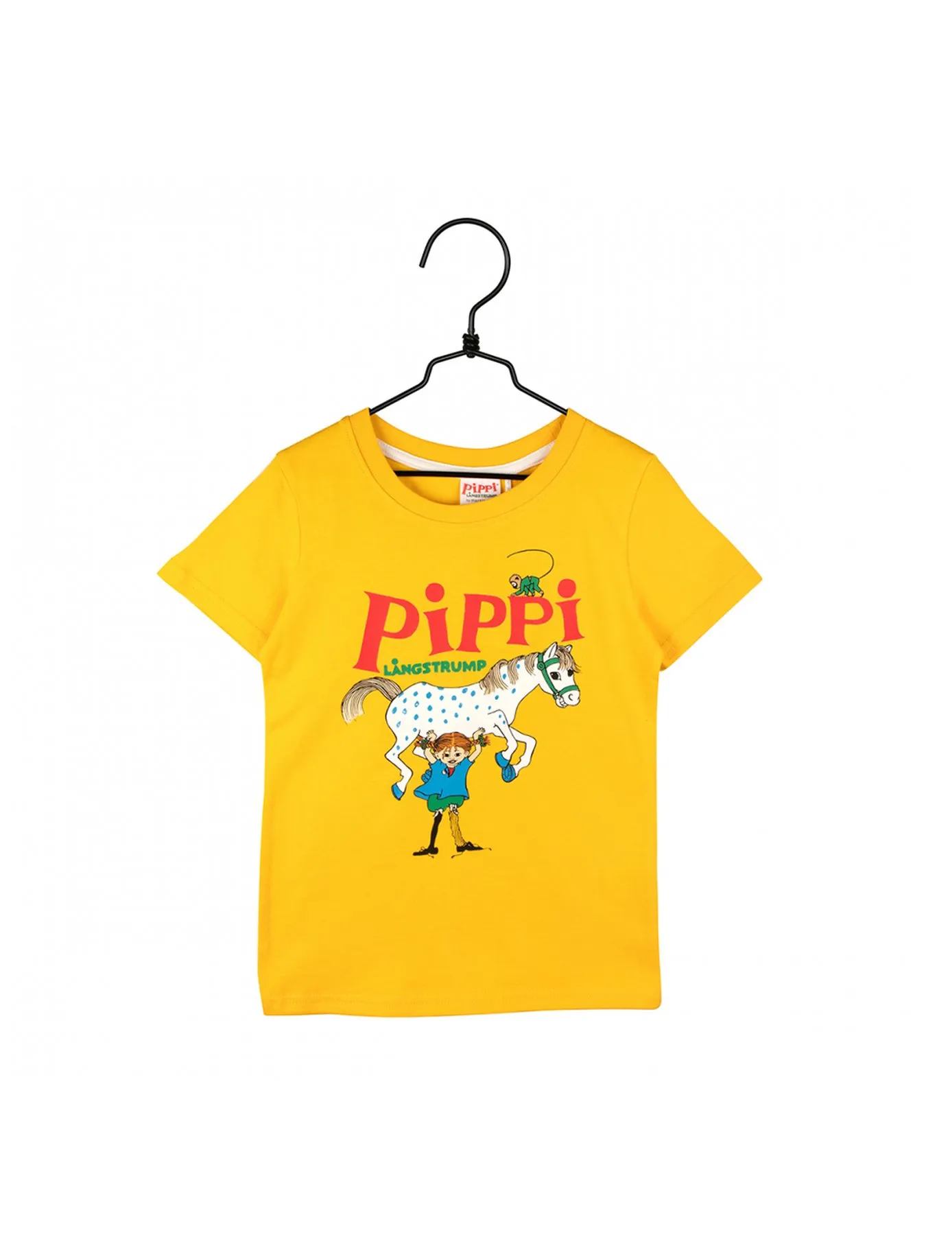 T-Shirt Pippi Langstrumpf, gelb