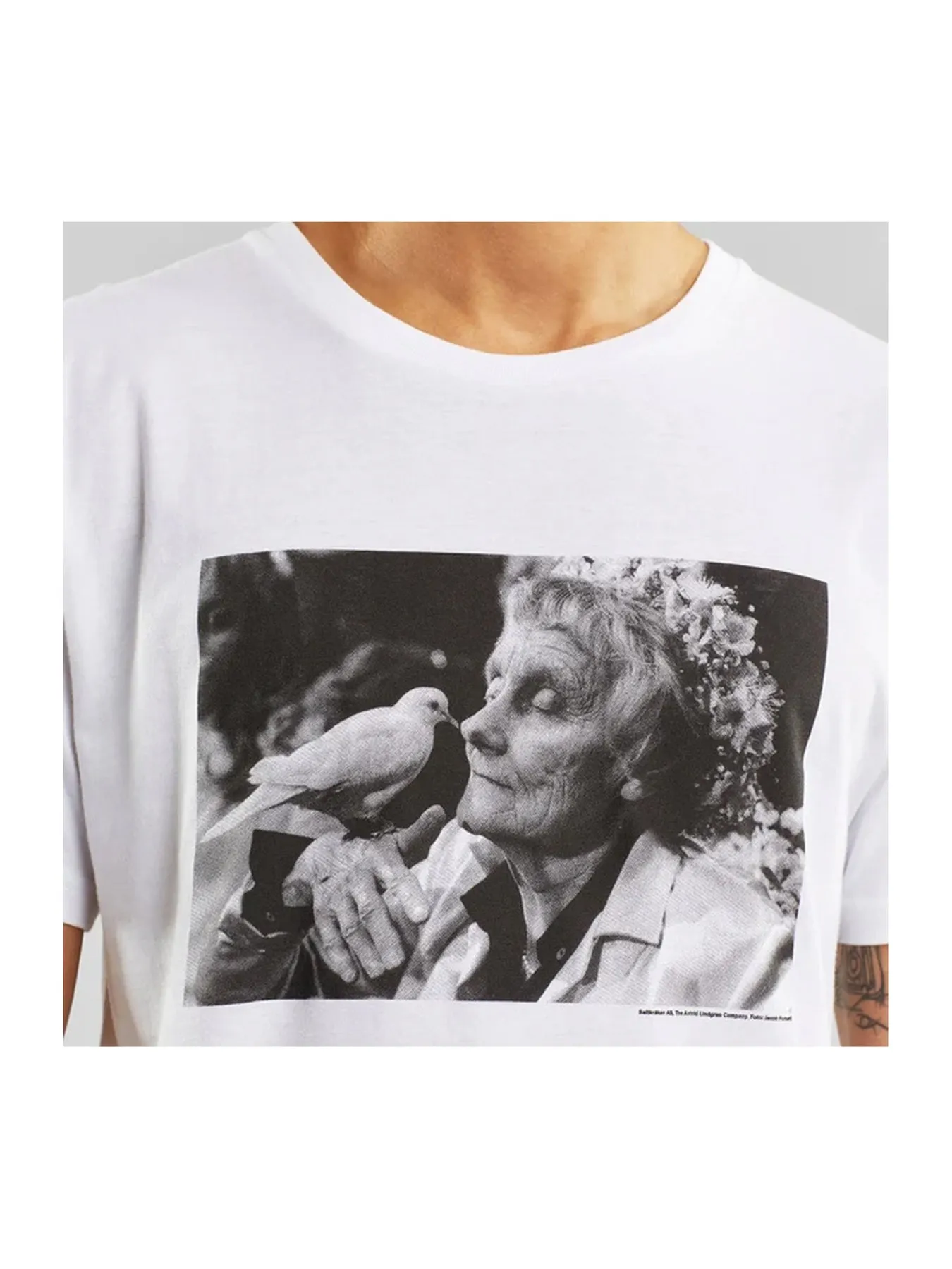 T-shirt vuxen Astrid Lindgren - Vit