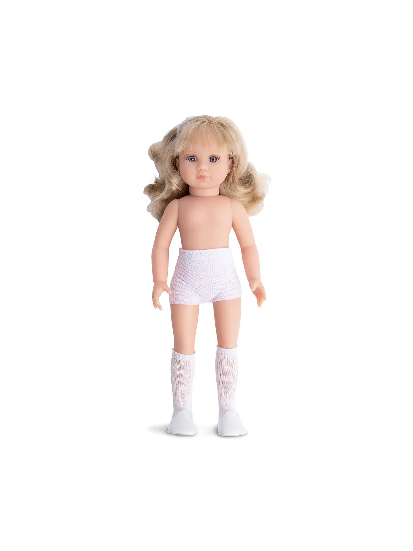 Puppe mit blonden Haaren