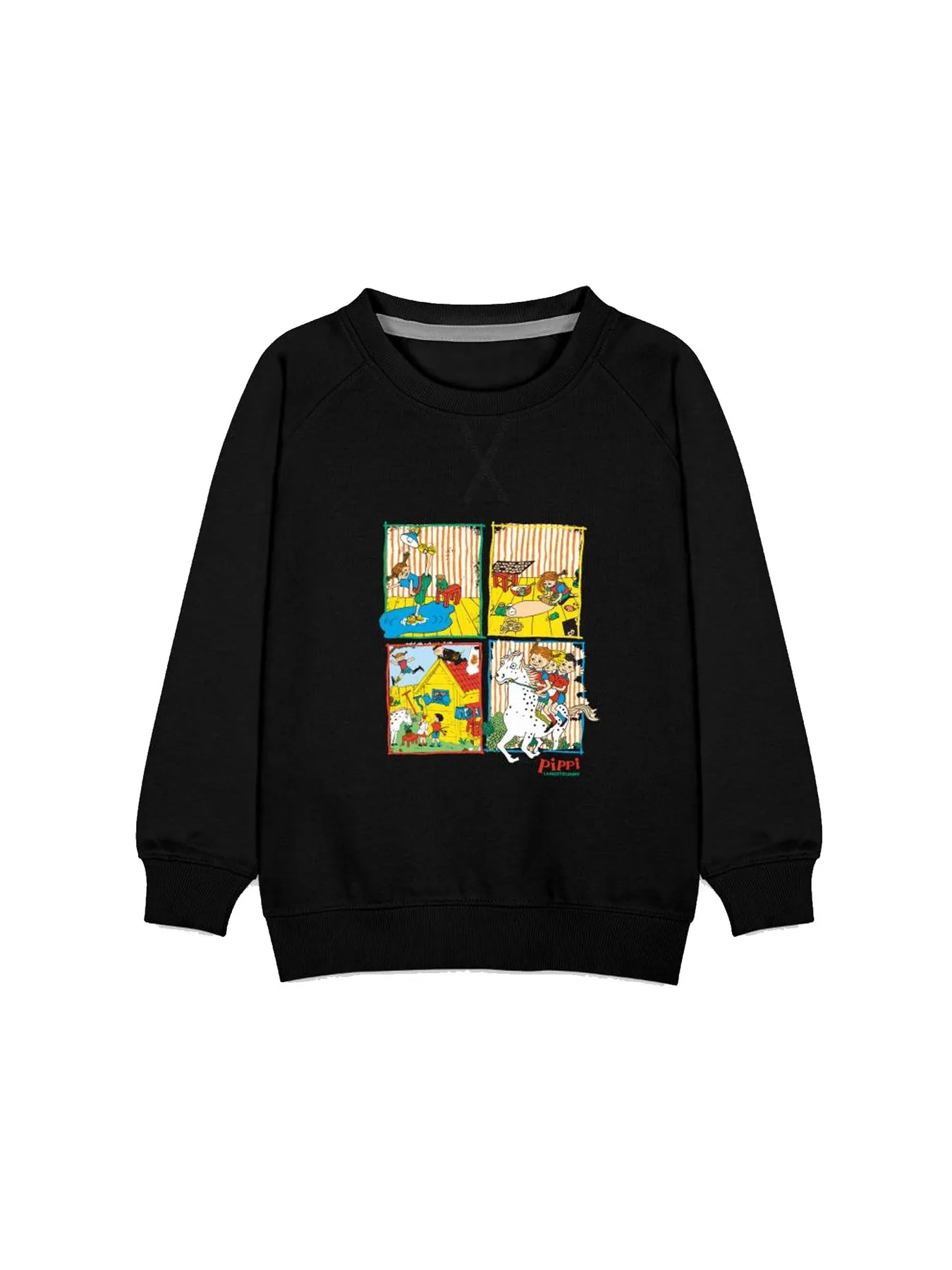 Sweatshirt Pippi Longstocking friends - Black