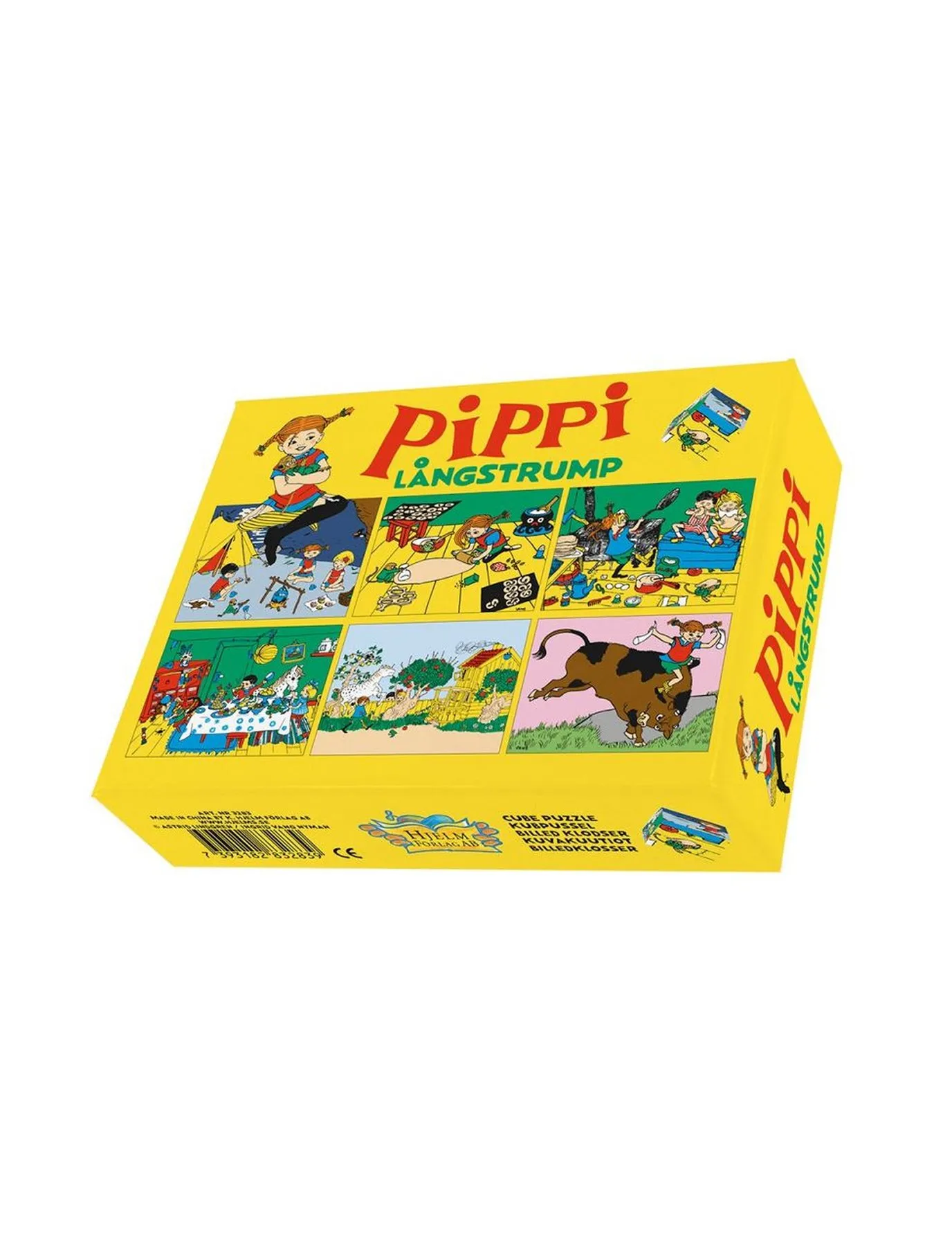 Holzblock-Puzzle Pippi Langstrumpf