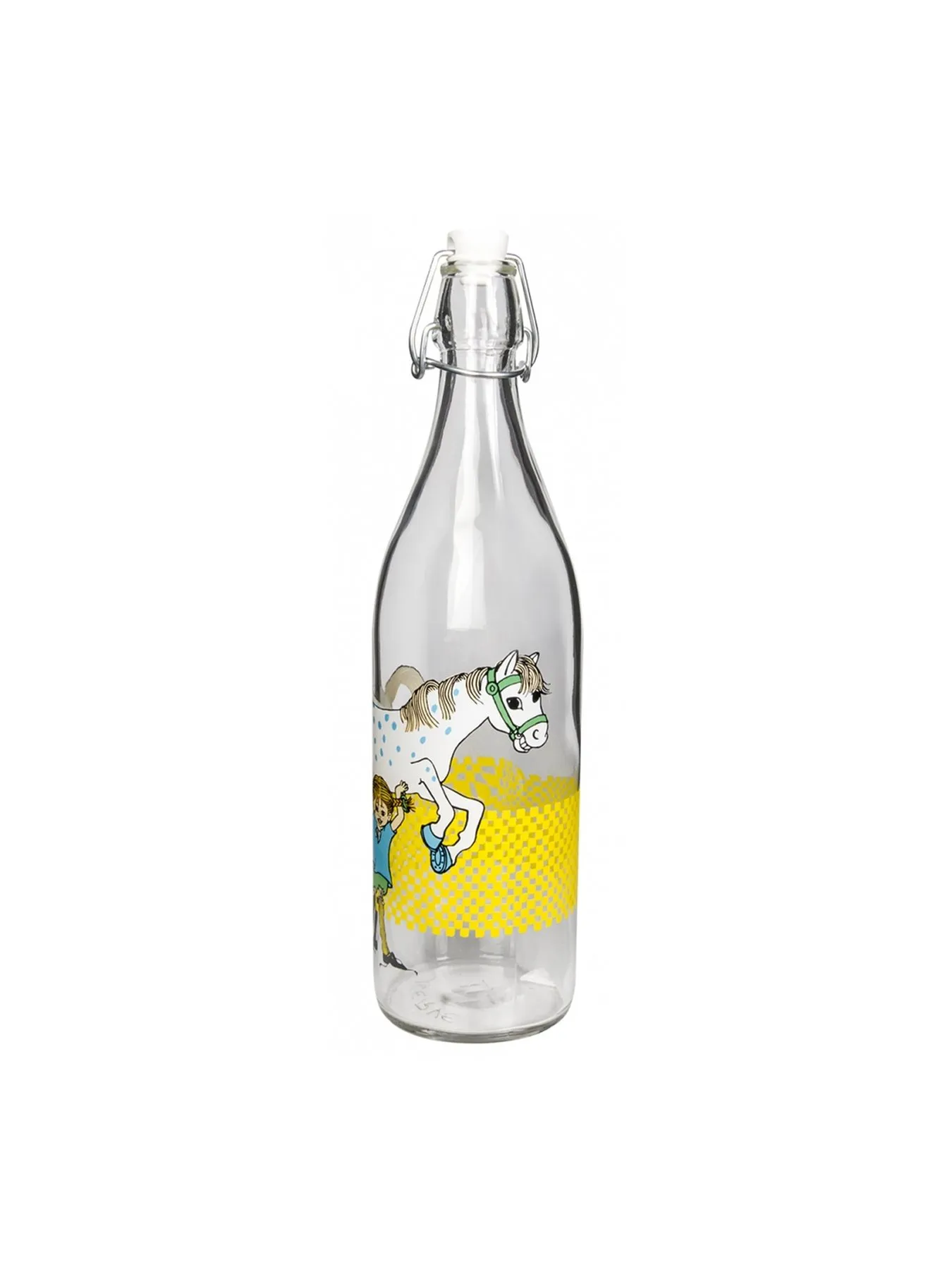 Glass bottle Pippi Longstocking 1 l