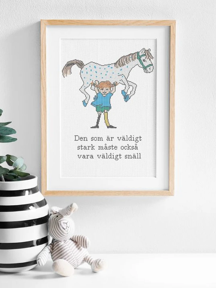 Embroidery set - Pippi Longstocking quote