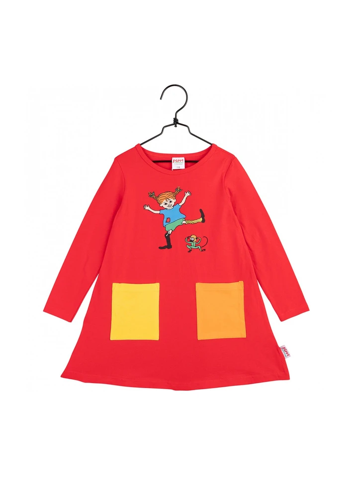 Kleid „Pippi Langstrumpf“, rot