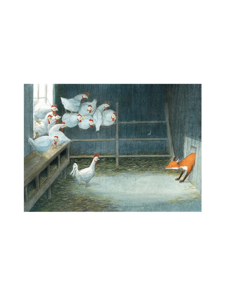 Magnet Tomte und der Fuchs – Bei den Hühnern