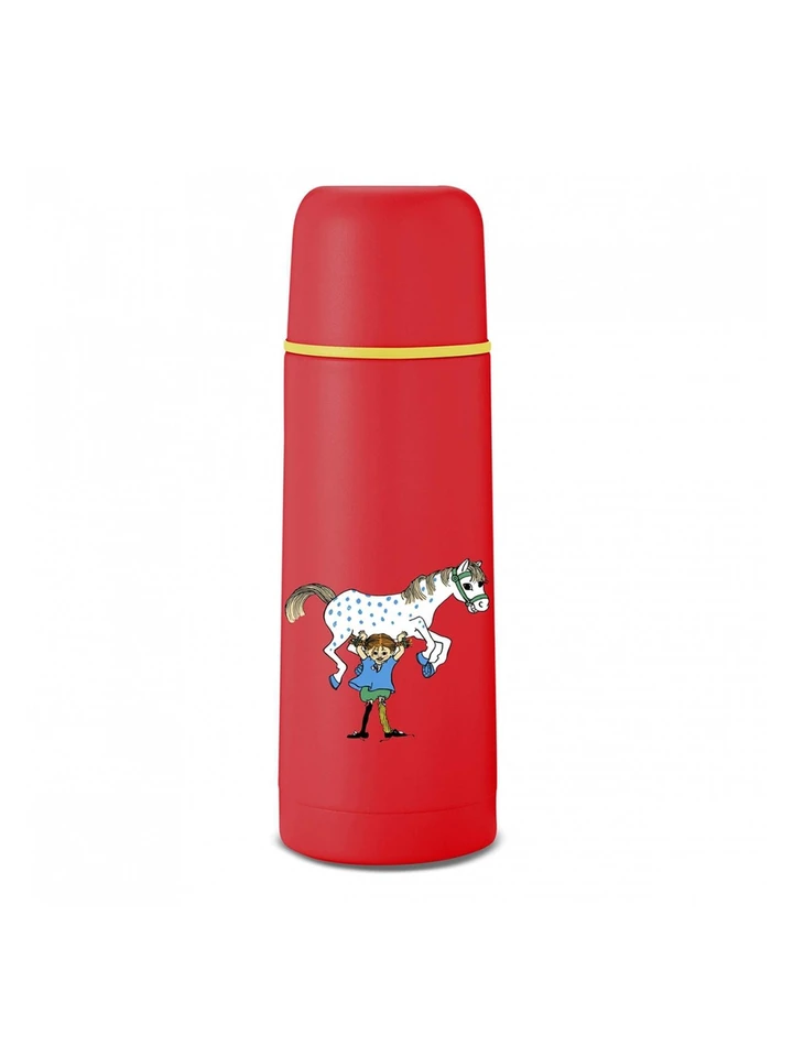 Vacuum Bottle Pippi Longstocking Red