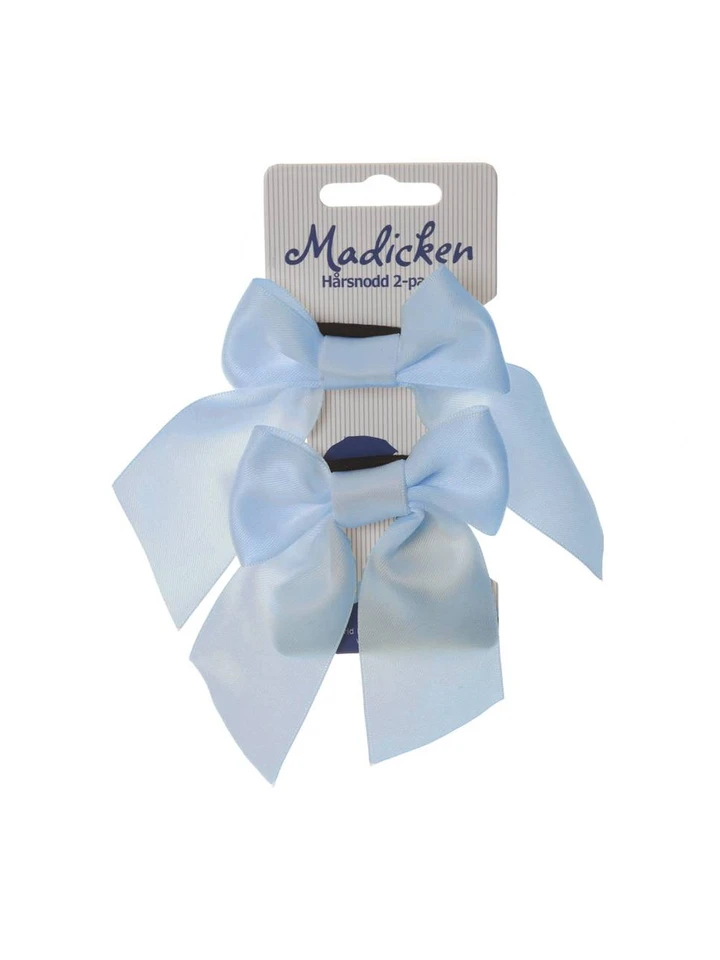 Haarband mit Schleife Madita, hellblau, 2er-Pack