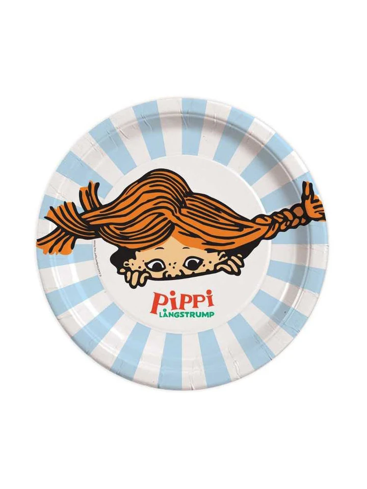 Paper plates Pippi Longstocking 8-pack